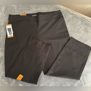 Hilary Radley Mid Rise Pull on Black Pant size XXL NWT